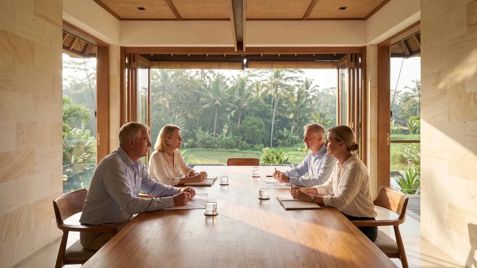 Senior executives in a Bali boardroom